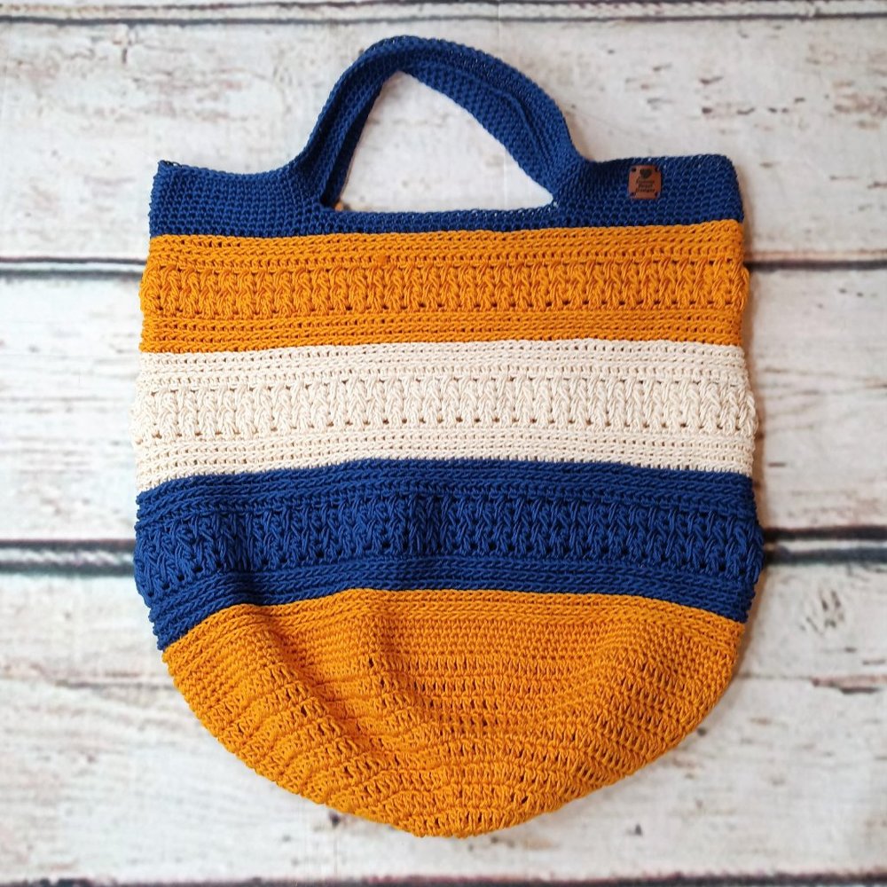 Duncan Street Designs On Trend Crocheted Slouchy Market Bag - Picture 3 of 6